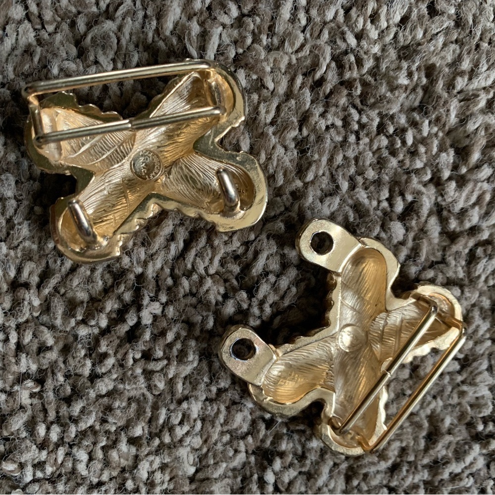 Vintage Accessocraft NYC Double X Belt Buckle - Picture 3 of 3